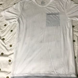 White Nike tee